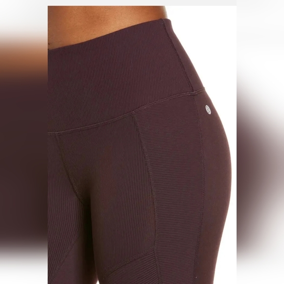 Zella Moto Ribbed High Waist Ankle Crop Leggings Size Medium - Picture 14 of 14